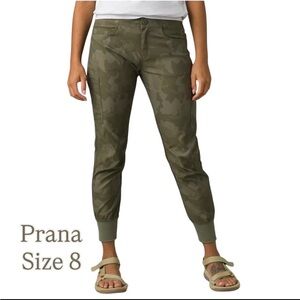 Prana Women's Olive Camouflage Joggers